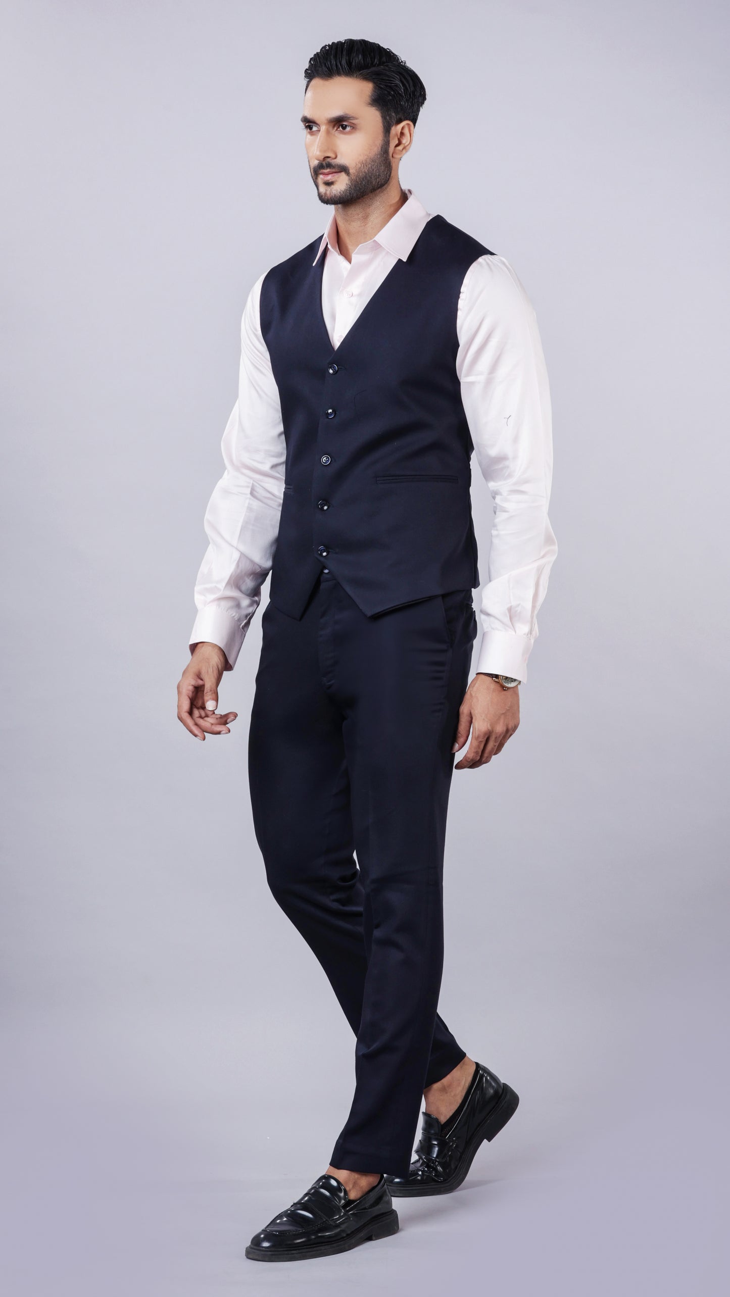 Navy Waistcoat