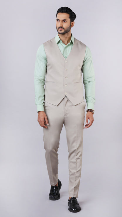 Beige Waistcoat
