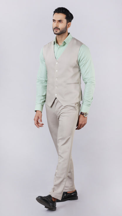 Beige Waistcoat