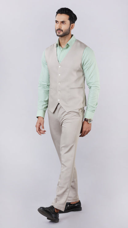 Beige Waistcoat